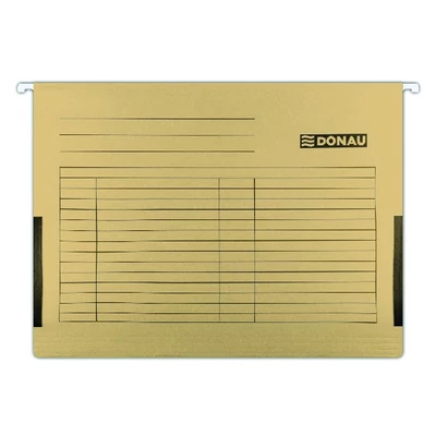 Függőmappa oldalvédelemmel DONAU A/4 karton barna 25 darabos