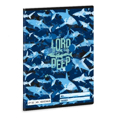 Füzet kockás ARS UNA A/5 32 lapos 27-32 Lord Of The Deep