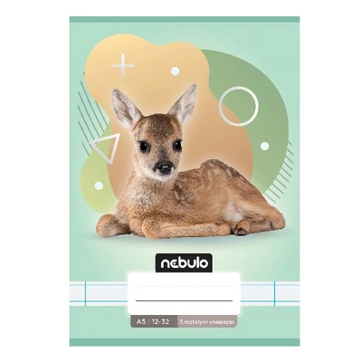 Füzet vonalas NEBULO A/5 32 lapos 12-32 3.osztályos Állatok 16 darabos