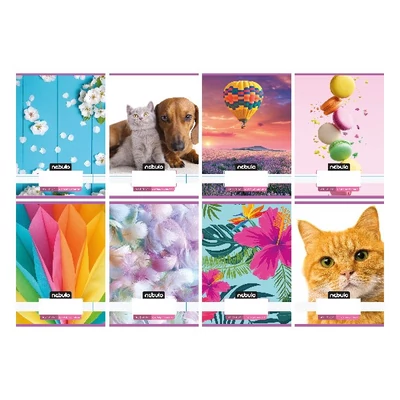 Füzet vonalas NEBULO A/5 32 lapos 21-32 4-8.osztályos Cuki I. 16 darabos