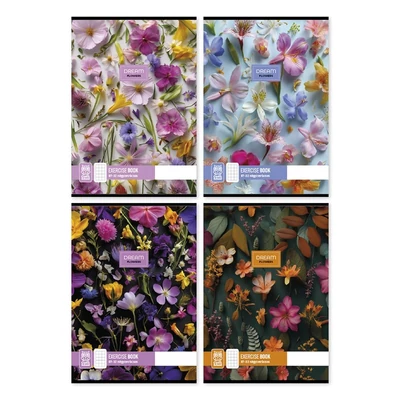 Füzet kockás Dream Flowers A/4 87-32 vegyes minták
