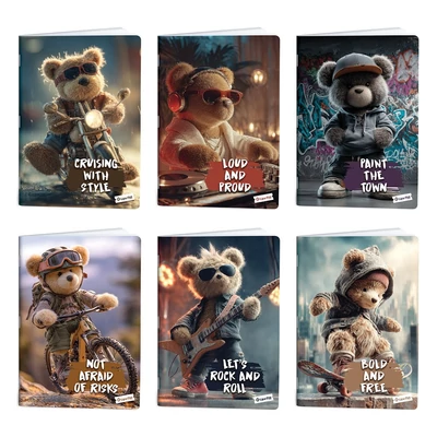 Füzet kockás LIPAMILL A/4 40 lapos Teddy Bear