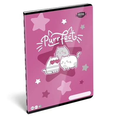 Füzet kockás LIZZYSULI A/4 32 lapos 87-32 Kittok Stars Purrfect