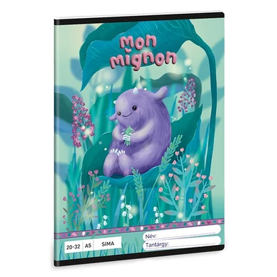 Füzet sima ARS UNA A/5 32 lapos 20-32 Mon Mignon