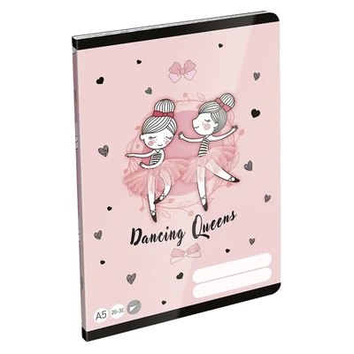 Füzet sima LIZZYSULI A/5 32 lapos 20-32 Tiny Dancer Lovely Ballerina