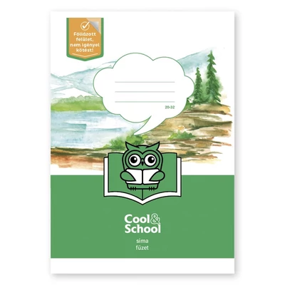 Füzet sima Okos Bagoly A/5 20-32 bekötött