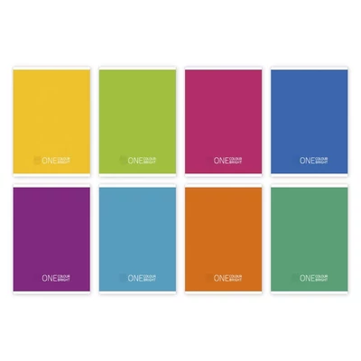 Füzet sima One Colour Bright A/5 20-32 vegyes színek