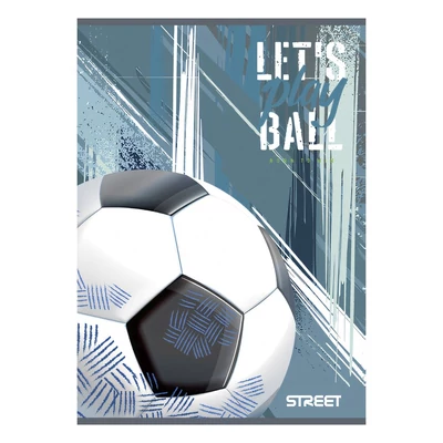Füzet sima STREET A/4 54 lapos Football