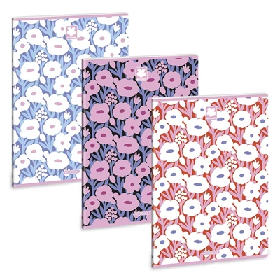 Füzet vonalas ARS UNA A/4 40 lapos Extra kapcsos Bloomie