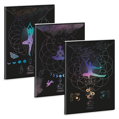 Füzet vonalas ARS UNA A/4 40 lapos Extra kapcsos Mystic Constellation