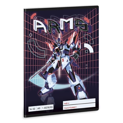 Füzet vonalas ARS UNA A/5 32 lapos 14-32 1.osztályos A.R.M.S.