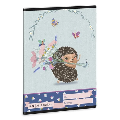 Füzet vonalas ARS UNA A/5 32 lapos 16-32 2.osztályos Fresh Flowers