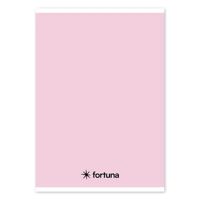 Füzet vonalas FORTUNA Monocolor A/5 32 lapos 21-32 4-8.osztályos pasztell rózsaszín