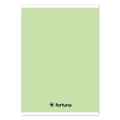 Füzet vonalas FORTUNA Monocolor A/5 32 lapos 21-32 4-8.osztályos pasztell zöld
