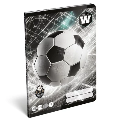 Füzet vonalas LIZZYSULI A/5 32 lapos 12-32 3.osztályos Top League FTW