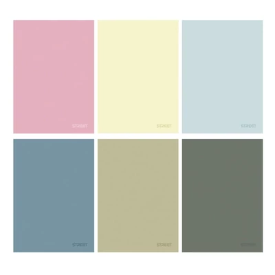 Füzet vonalas STREET A/5 54 lapos Colours margóval