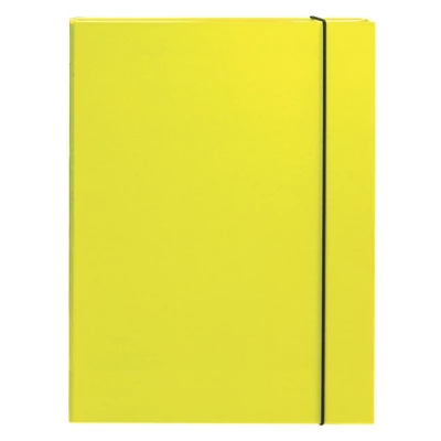 Füzetbox OPTIMA A/4 3 cm-es gerinccel sárga