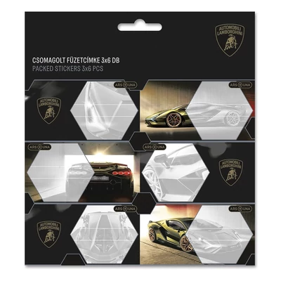 Füzetcímke ARS UNA 18 darabos Lamborghini 5522