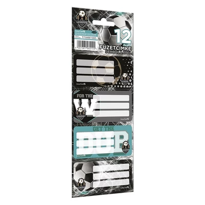 Füzetcímke LIZZYSULI 12 címke/csomag Top League FTW