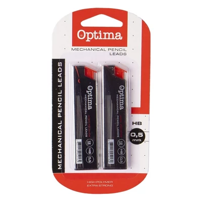 Grafitbél OPTIMA HB 0,5mm 12 szál 2db/bliszter