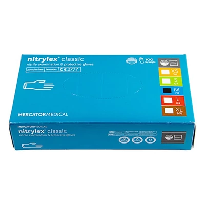 Gumikesztyű egyszer használatos latex púdermentes fehér M 8 100 darabos