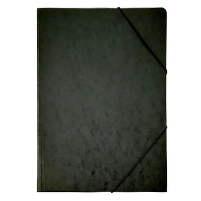 Gumis mappa A/4 prespán fekete 345 g