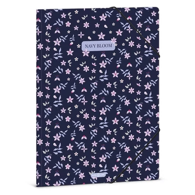 Gumis mappa ARS UNA A/4 Navy Bloom