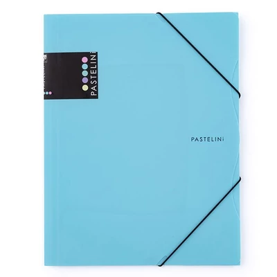 Gumis mappa PASTELINI PP A/4 kék