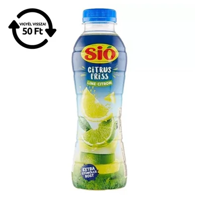 Gyümölcslé SIÓ CitrusFriss Lime Citrom 12% 0,4L DRS