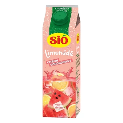 Gyümölcslé SIÓ Limonádé Citrom-görögdinnye 6% 1L