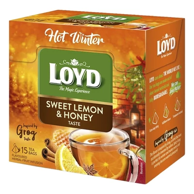 Gyümölcstea LOYD Hot-winter citrom-méz 15x3 g