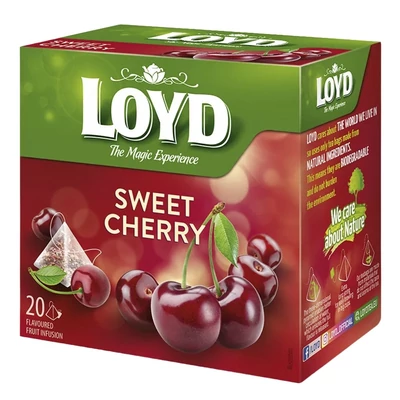 Gyümölcstea LOYD Piramis meggy 20x2 g