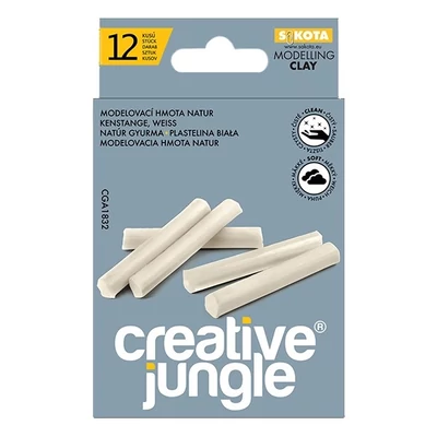Gyurma CREATIVE JUNGLE grey natúr 200 g 12 darabos