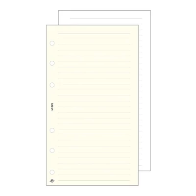 Gyűrűs kalendárium betét SATURNUS L326/F vonalas jegyzetlap fehér lapos