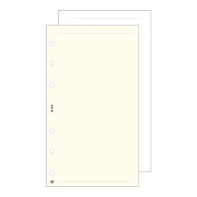 Gyűrűs kalendárium betét SATURNUS S325/F sima jegyzetlap fehér lapos