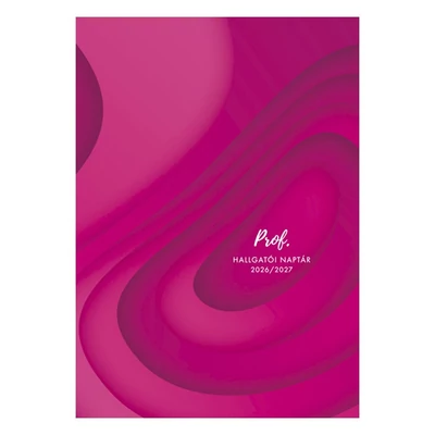 Hallgatói zsebkönyv TOPTIMER Prof papírborító A/5 heti 150x210 mm Pink 2026-2027