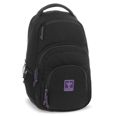 Hátizsák iskolai ARS UNA AU-2 Black Violet Cordura