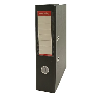 Iratrendező VECTRALINE A/4 75 mm élvédő sínnel fekete