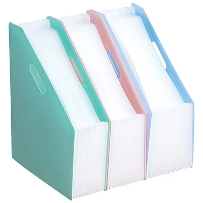 Irattartó papucs DELI Macaron A/4 harmónikás 13 rekeszes vegyes pasztell színekben