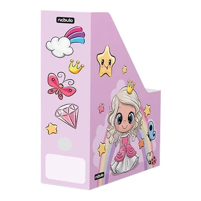 Irattartó papucs NEBULO 90 mm karton összehajtható Királylány - Unikornis