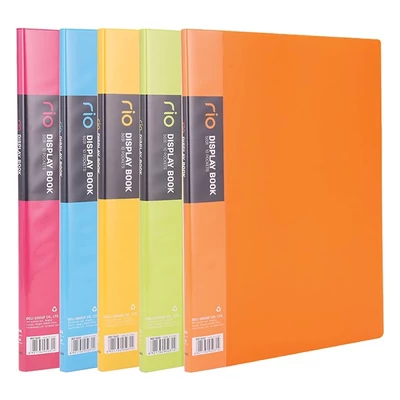 Iratvédő mappa DELI Rio A/4 10 zsebes PP vegyes színekben