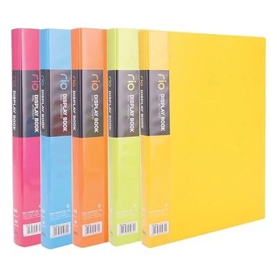 Iratvédő mappa DELI Rio A/4 40 zsebes PP vegyes színekben