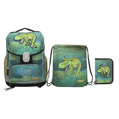 Iskolatáska szett STREET 3 részes Dinosaur