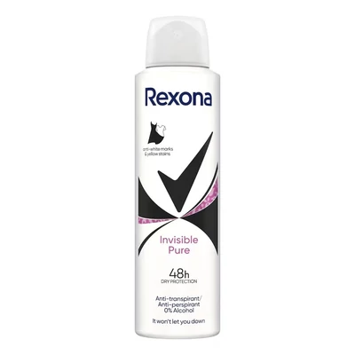 Izzadásgátló deo REXONA invisible pure 150 ml
