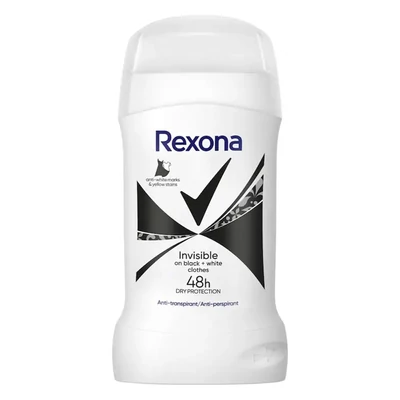 Izzadásgátló stift REXONA invisible B&W 40 ml