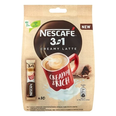 Kávé instant NESCAFE 3in1 Creamy Latte 10x15 g