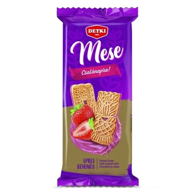 Keksz DETKI mese epres bevonóval 180 g