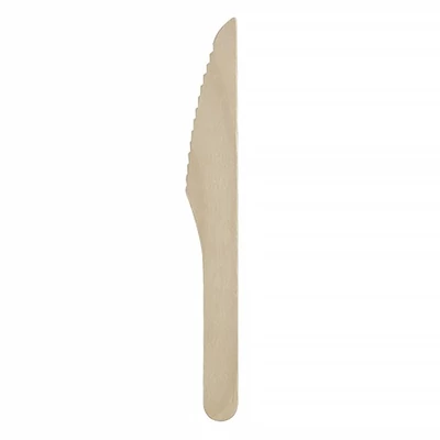 Kés eldobható fa BIO 16cm 100 darabos