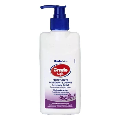 Kézfertőtlenítő folyékony szappan pumpás BRADOLIFE 350 ml levendula