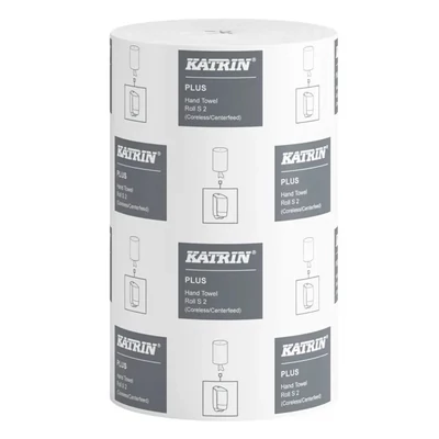 Kéztörlő tekercses KATRIN Plus S 2 mini 14 cm 60 m 240 lap belsőmagos 2 rétegű fehér